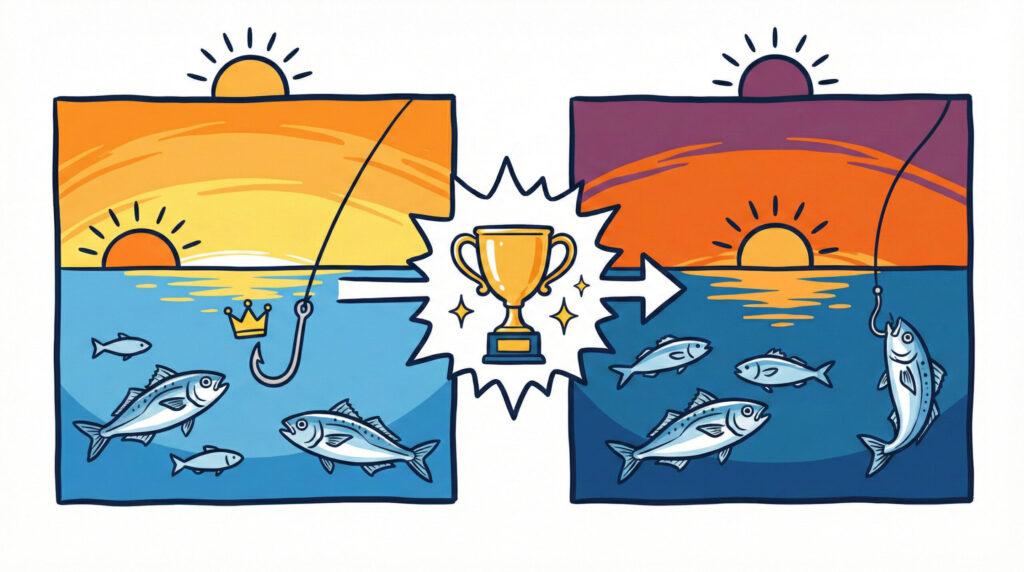 最強のゴールデンタイム「朝マズメ・夕マズメ」