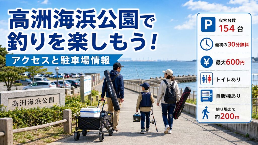 高洲海浜公園で釣りを楽しもう！アクセスと駐車場情報