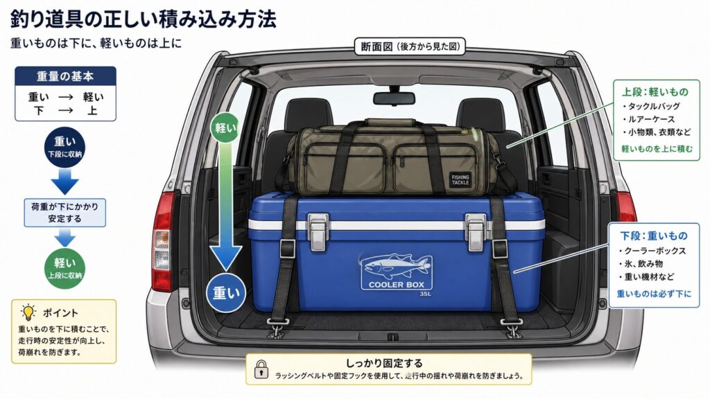 荷崩れしにくい積み方