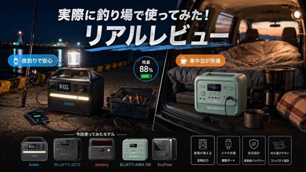 実際に釣り場で使ってみた！リアルレビュー