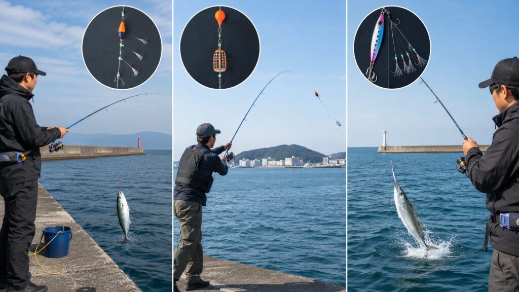 ソウダカツオの仕掛けパターン