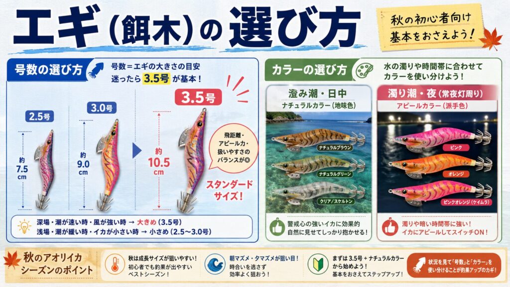 エギ（餌木）の選び方