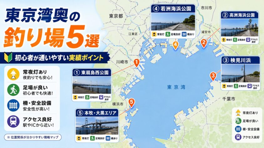 東京湾奥エリアのタチウオ釣り場5選