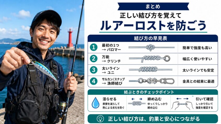 ルアーの結び方完全ガイドのまとめ