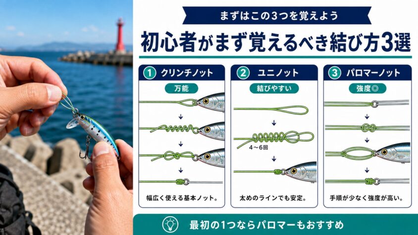 初心者がまず覚えるべき結び方3選